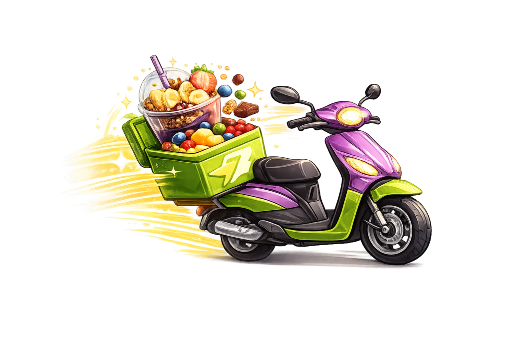 Scooter de entrega de acai rapida 1